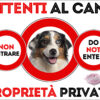TARGA ATTENTI AL CANE - AUSTRALIAN SHEPHERD