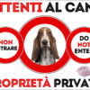 TARGA ATTENTI AL CANE - BASSET HOUND