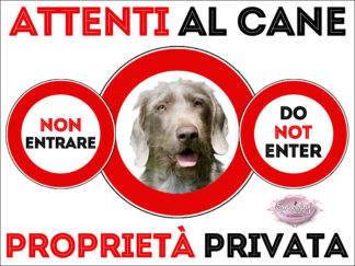 TARGA ATTENTI AL CANE - BRACCO SLOVACCO A PELO DURO