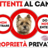 TARGA ATTENTI AL CANE - CAIRN TERRIER