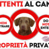 TARGA ATTENTI AL CANE - CHESAPEAKE BAY RETRIVER