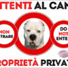 TARGA ATTENTI AL CANE - DOGO ARGENTINO