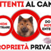 TARGA ATTENTI AL CANE - EURASIER