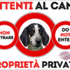 TARGA ATTENTI AL CANE - FRANCAIS BLANC E NOIR