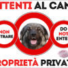 TARGA ATTENTI AL CANE - PASTORE DI KARST