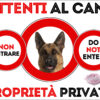 TARGA ATTENTI AL CANE - PASTORE TEDESCO