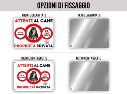TARGA ATTENTI AL CANE - GASCOGNE SAINTONGEOIS - immagine 2