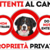 TARGA ATTENTI AL CANE - BOVARO DEL BERNESE