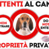 TARGA ATTENTI AL CANE - CHIEN D’ARTOIS