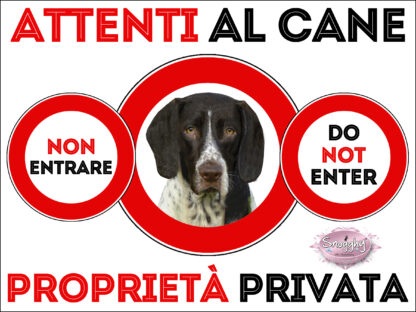 TARGA ATTENTI AL CANE - GAMMEL DANSK HONSENHUND